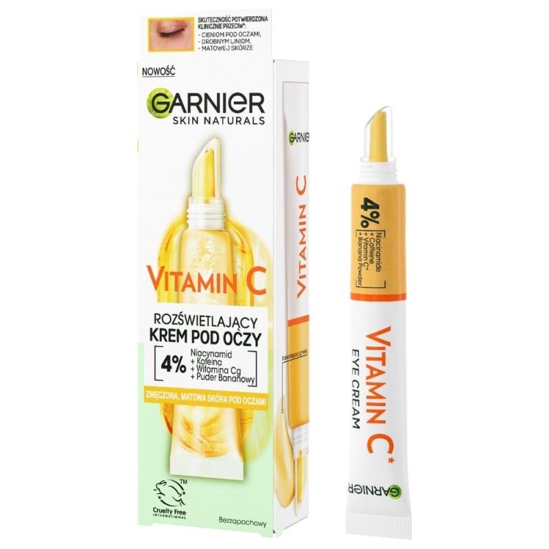 Garnier Skin Naturals Vitamin C Rozświetlający krem pod oczy - 15 ml