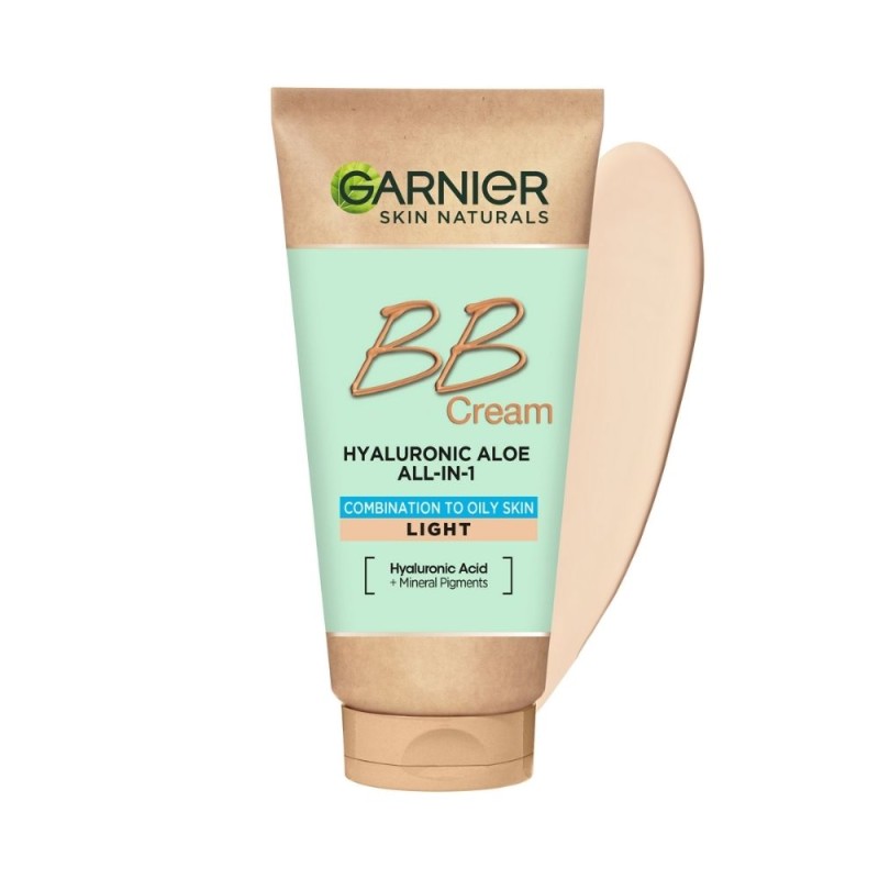 Garnier Nawilżający krem BB All-in-One dla mieszanej i tłustej skóry, odcień jasny (Light) - 50 ml