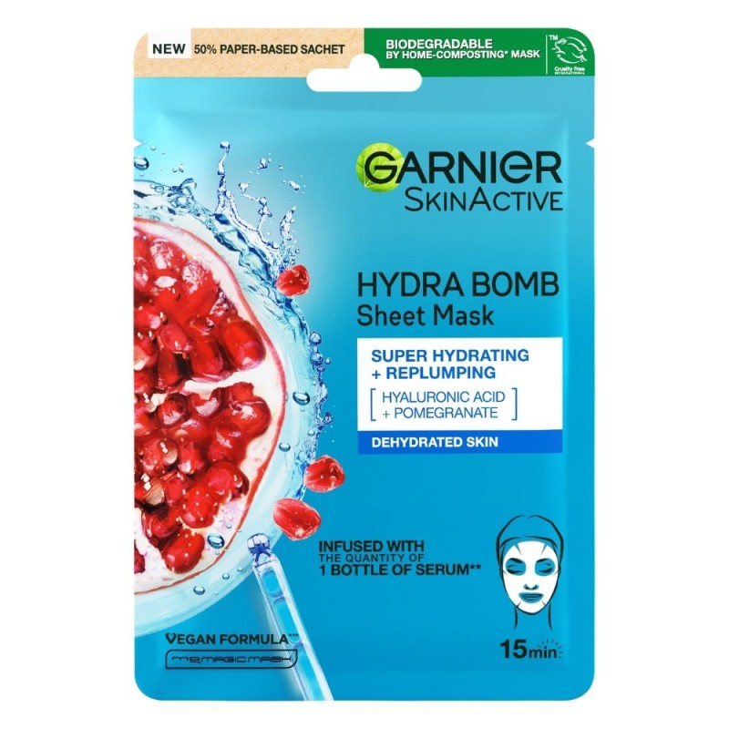 Garnier Skin Naturals Hydra Bomb Maska z granatem i kwasem hialuronowym