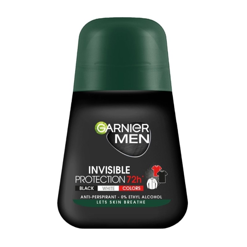 Garnier Mineral Men Invisible Protection 72h BWC Antyperspirant Roll-on - 50 ml