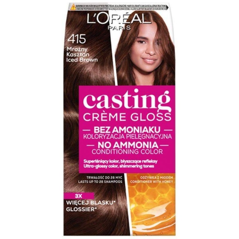 L'Oréal Paris Casting Créme Gloss Krem koloryzujący 415 Mroźny Kasztan