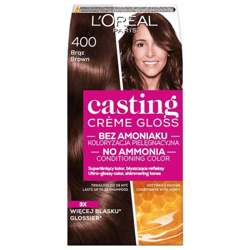 L'Oréal Paris Casting Créme Gloss Krem koloryzujący 400 Brąz