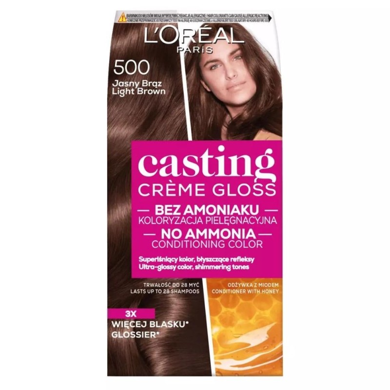 L'Oréal Paris Casting Créme Gloss Krem koloryzujący 500 Jasny Brąz