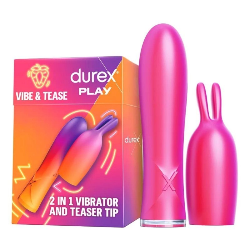 Durex Play Vibe&Tease 2in1 Wibrator ze stymulującą końcówką