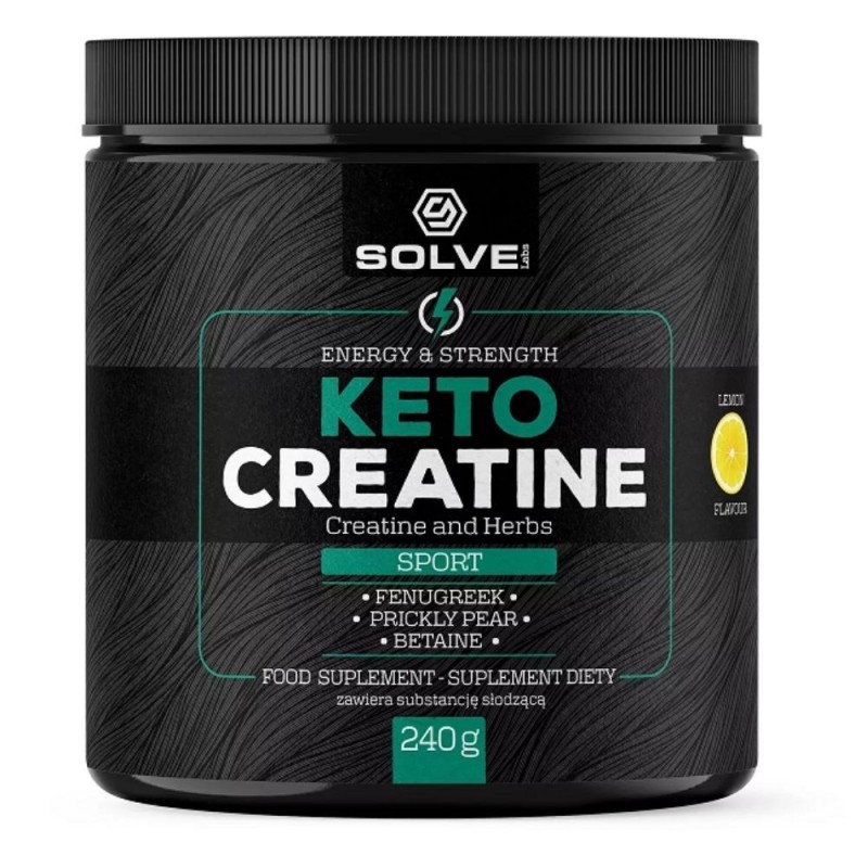 Solve Labs Keto Creatine, Monohydrat kreatyny cytrynowy - 240 g