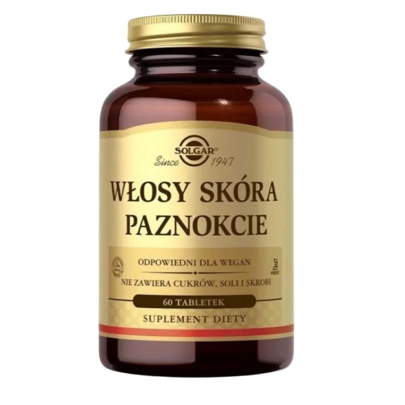 Solgar Włosy, skóra, paznokcie PL - 60 tabletek