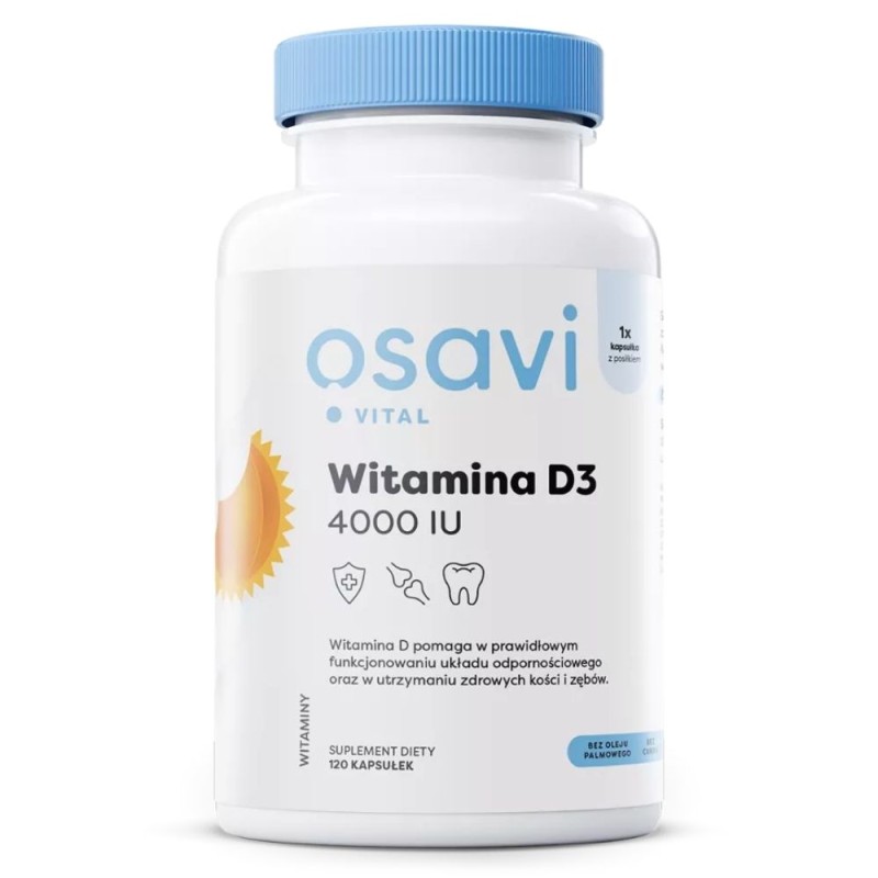 Osavi Witamina D3 4000 IU - 120 kapsułek