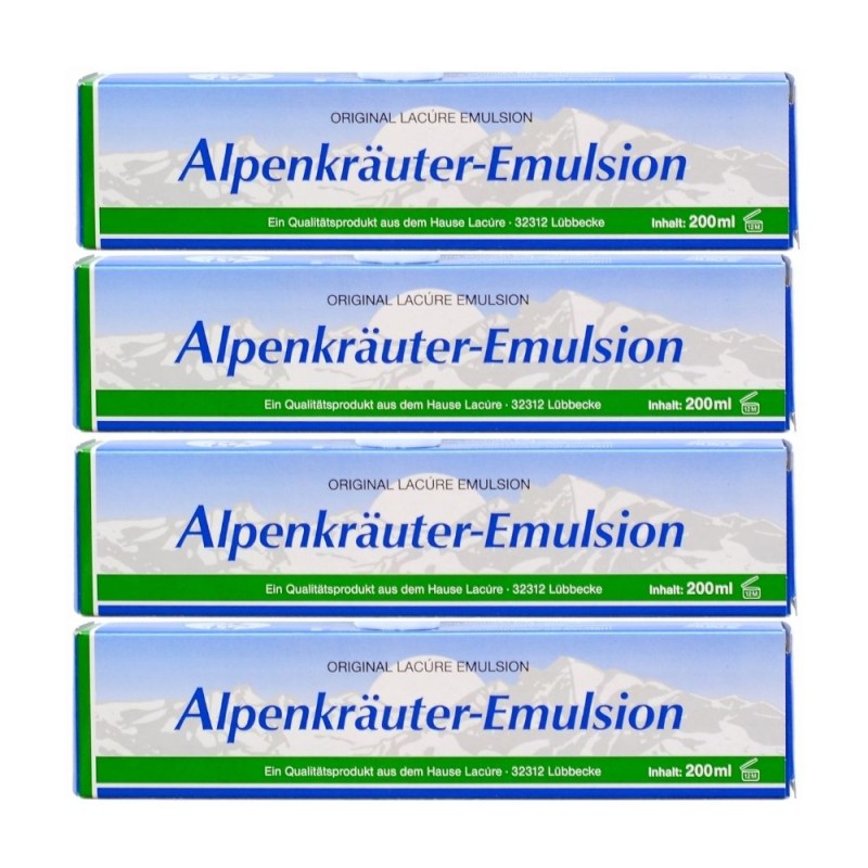 Lacure Alpenkrauter maść alpejska biała - 4x200 ml