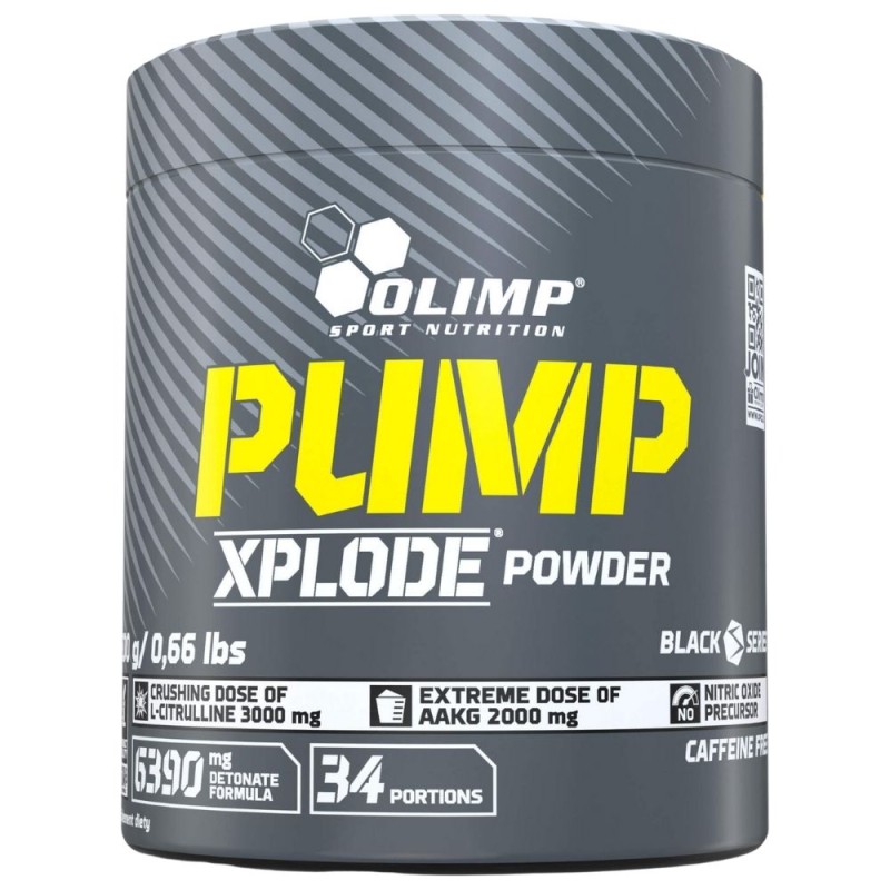 Olimp Pump Xplode Przedtreningówka bez kofeiny, poncz owocowy - 300 g