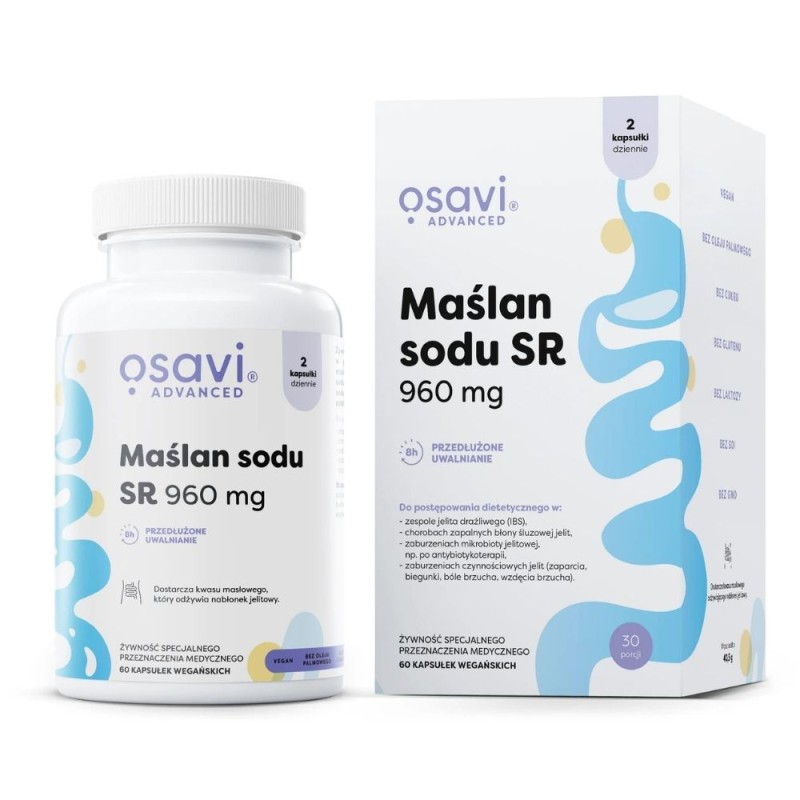 Osavi Maślan sodu SR 960 mg - 60 kapsułek