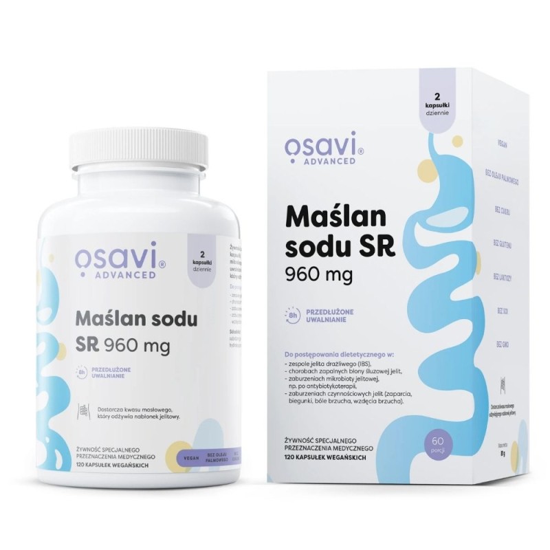 Osavi Maślan sodu SR 960 mg - 120 kapsułek