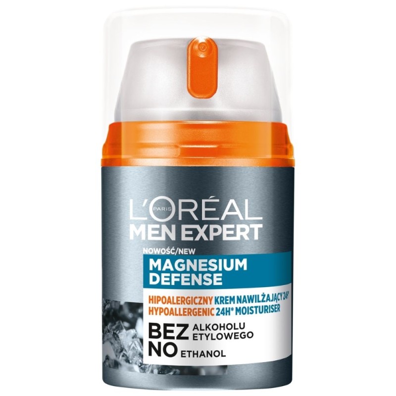 L'Oréal Paris Magnesium Defense Hipoalergiczny krem nawilżający - 50 ml