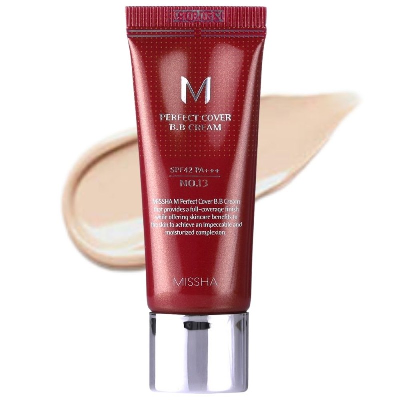 Missha M Perfect Cover Krem BB odcień Bright Beige No 13 EU - 20 ml