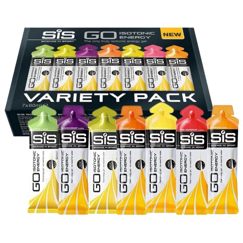 SIS GO Isotonic Energy Variety Pack Mix smaków - 7x60 ml