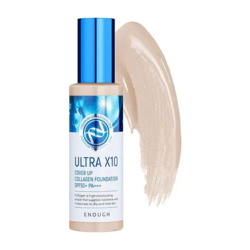 Enough Ultra X10 Cover Up Nawilżający podkład z SPF50+ odcień 13 - 100 g