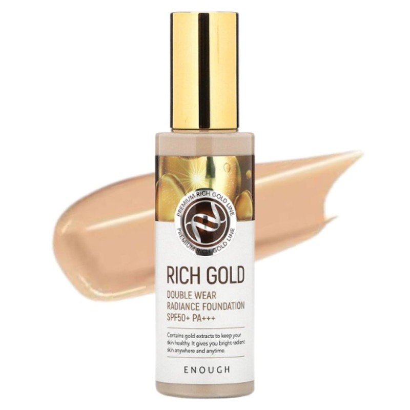 Enough Podkład Rich Gold Double Wear SPF50+ odcień 23 - 100 g