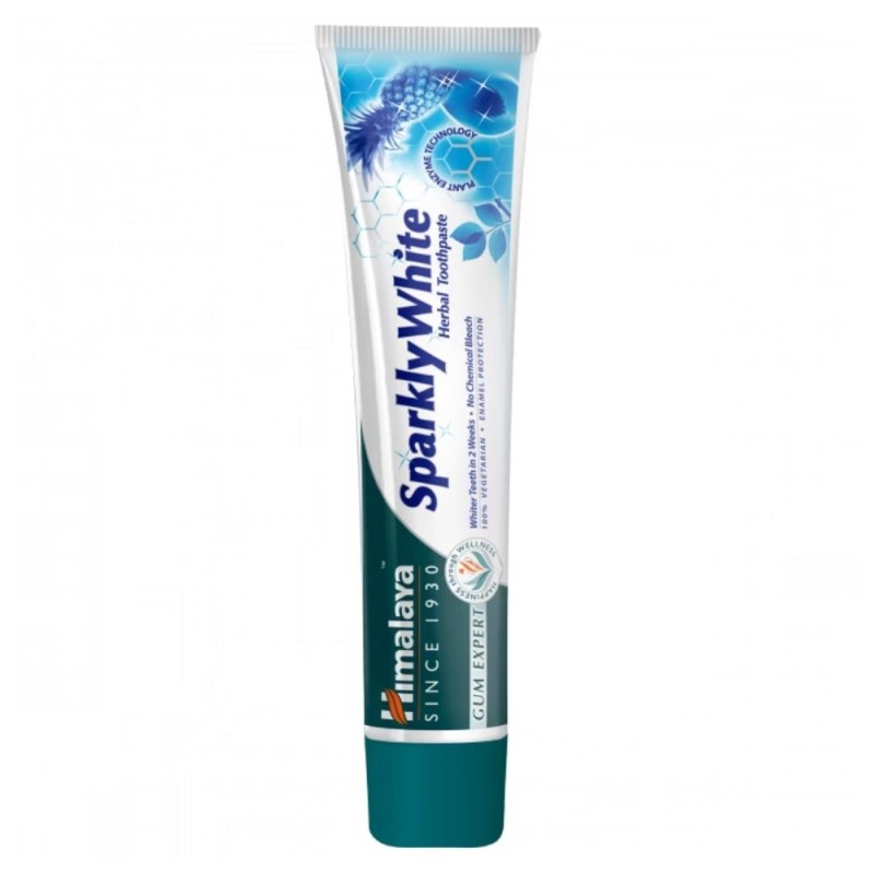 Himalaya Sparkly White Wybielająca pasta do zębów bez fluoru - 75 ml