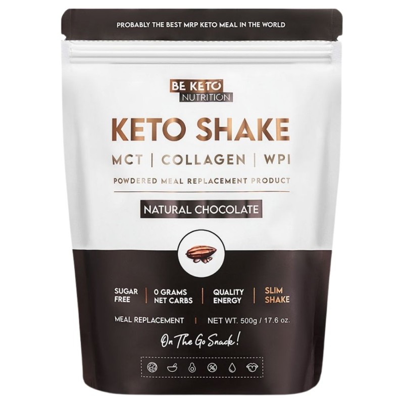 BeKeto Diet Keto Shake Naturalna czekolada - 500 g