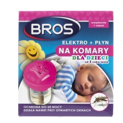 Bros Elektro + płyn na komary dla dzieci od 1 roku życia
