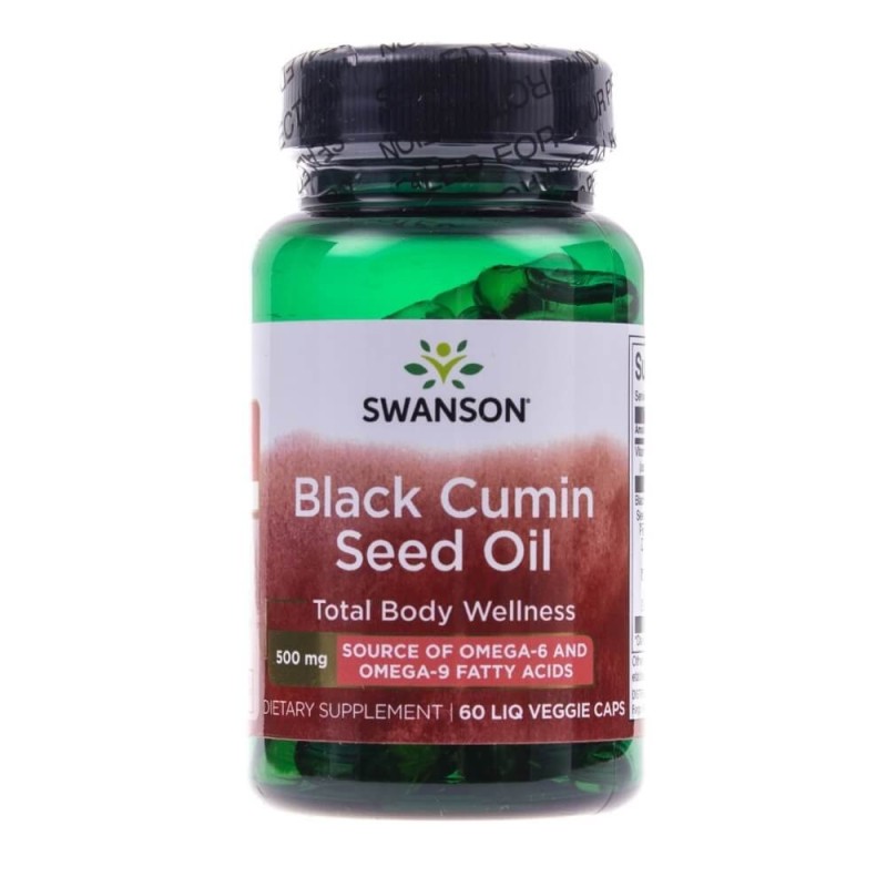 Swanson Olej z nasion czarnego kminu (Black Cumin) 500 mg - 60 kapsułek