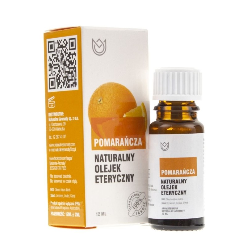 Naturalne Aromaty olejek eteryczny Pomarańcza - 12 ml