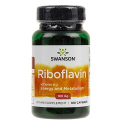 Swanson Witamina B-2 Ryboflawina (Riboflavin) 100 mg - 100 kapsułek
