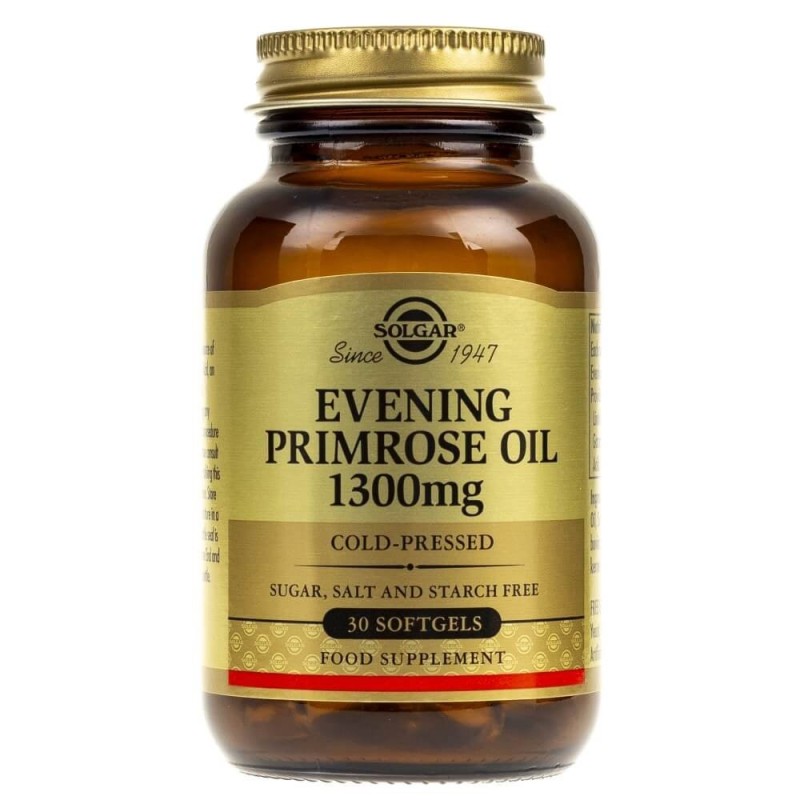 Solgar Evening Primrose Oil (Olej z wiesiołka) 1300 mg - 30 kapsułek