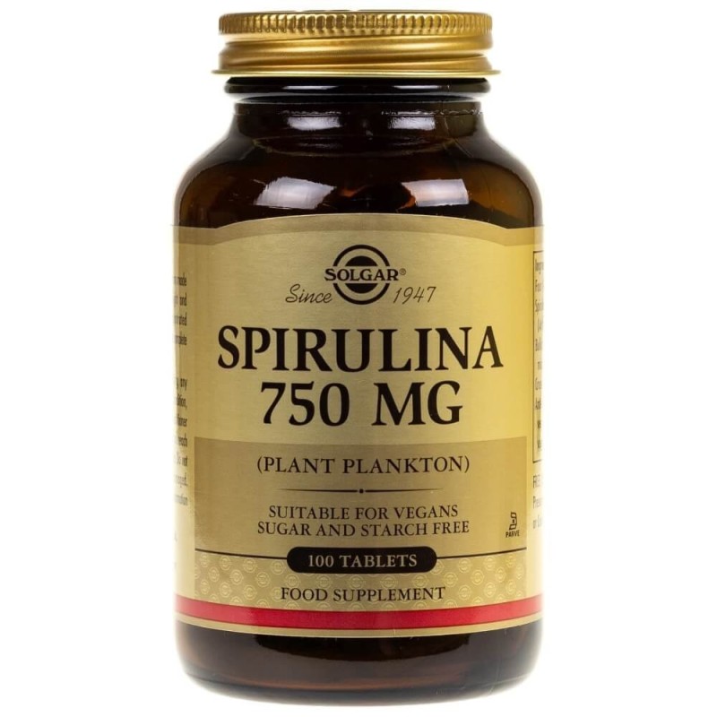 Solgar Spirulina 750 mg - 100 tabletek