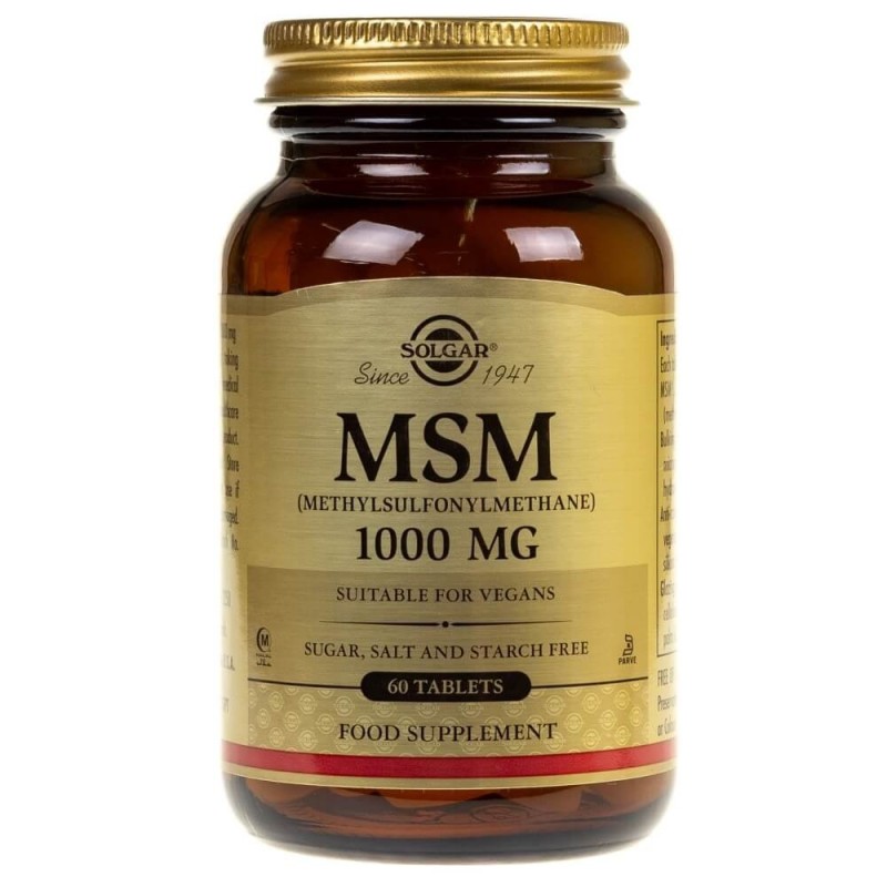 Solgar MSM 1000 mg - 60 tabletek