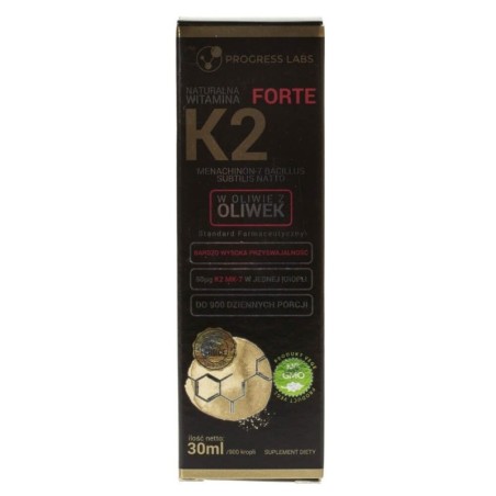 Progress Labs Witamina K2 MK-7 FORTE w kroplach - 30 ml