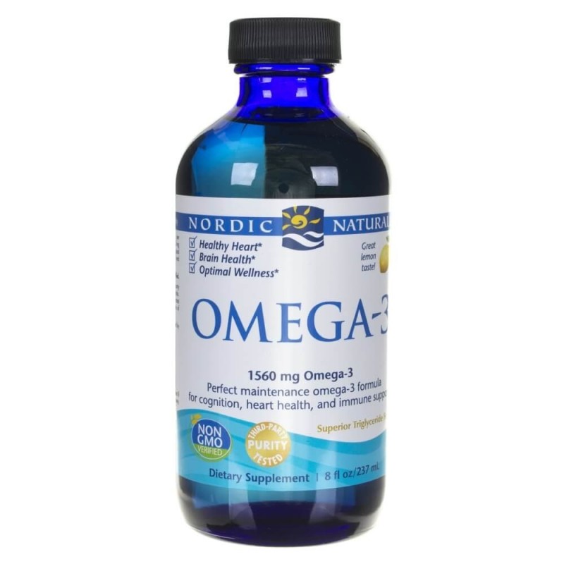 Nordic Naturals Omega-3 1560 mg smak cytrynowy - 237 ml