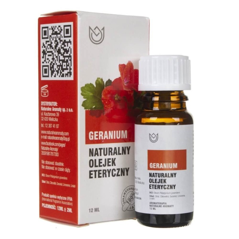 Naturalne Aromaty olejek eteryczny Geranium - 12 ml