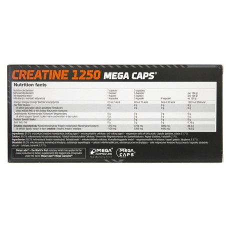 Olimp Creatine 1250 Mega Caps - 120 kapsułek