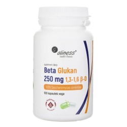 Aliness Beta Glukan Yestimun® 1,3-1,6 β-D 250 mg - 100 kapsułek